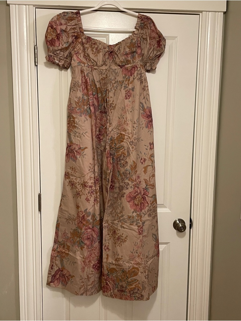 Selkie Pink Floral Wide-Leg Jumpsuit
